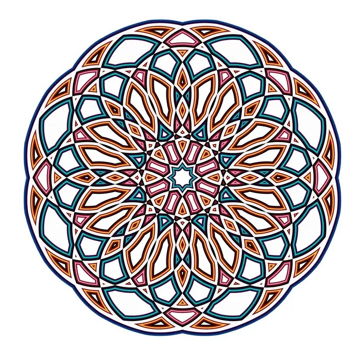 Rosace sacrée — Géobiologie